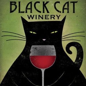 Black Cat Winery Canvas Wallhanging 14 x 18 x 2